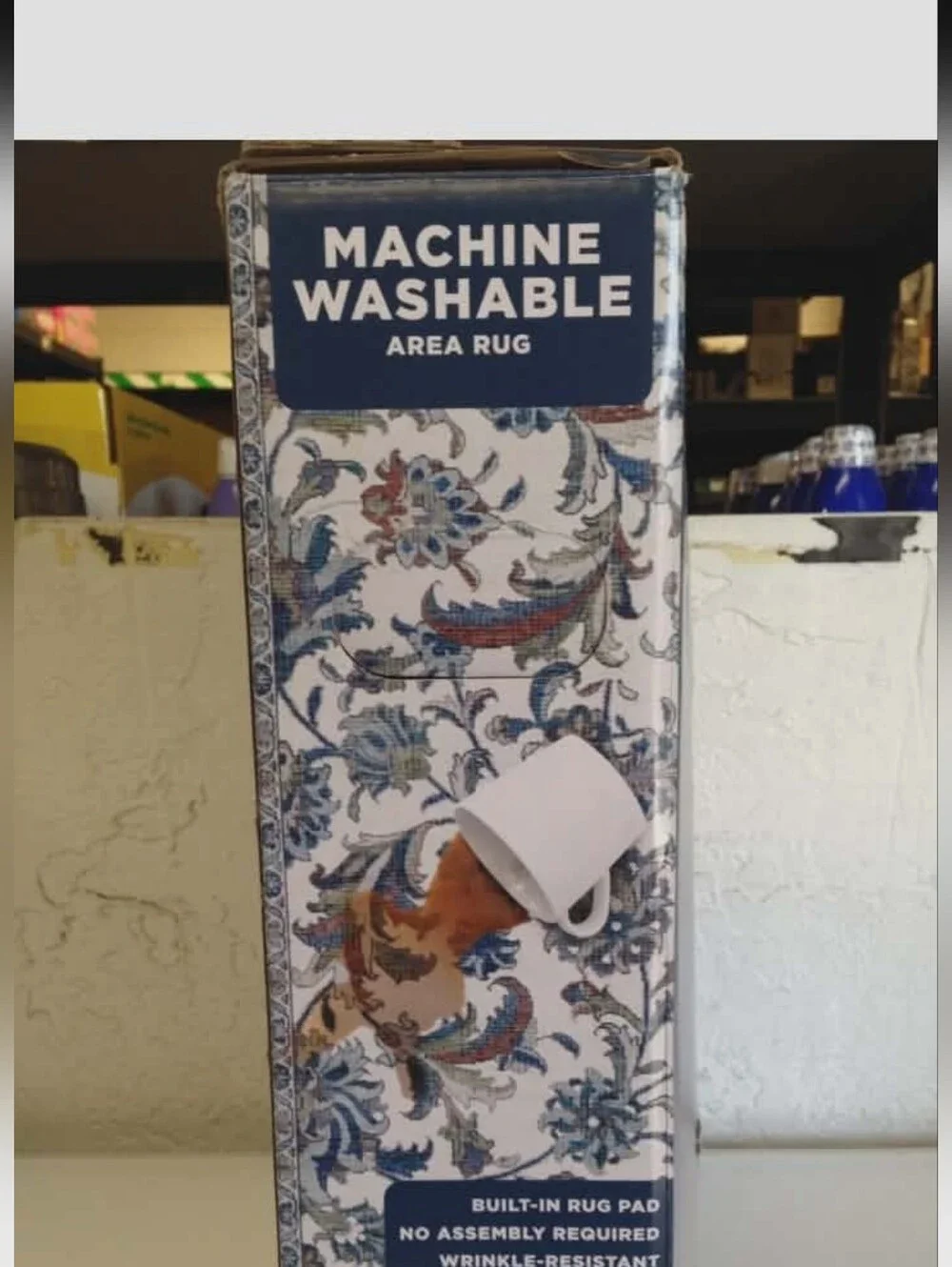 (Ew) Wyatt & Ash Machine Washable Area Rug 5ft3in X 7ft5in NIB